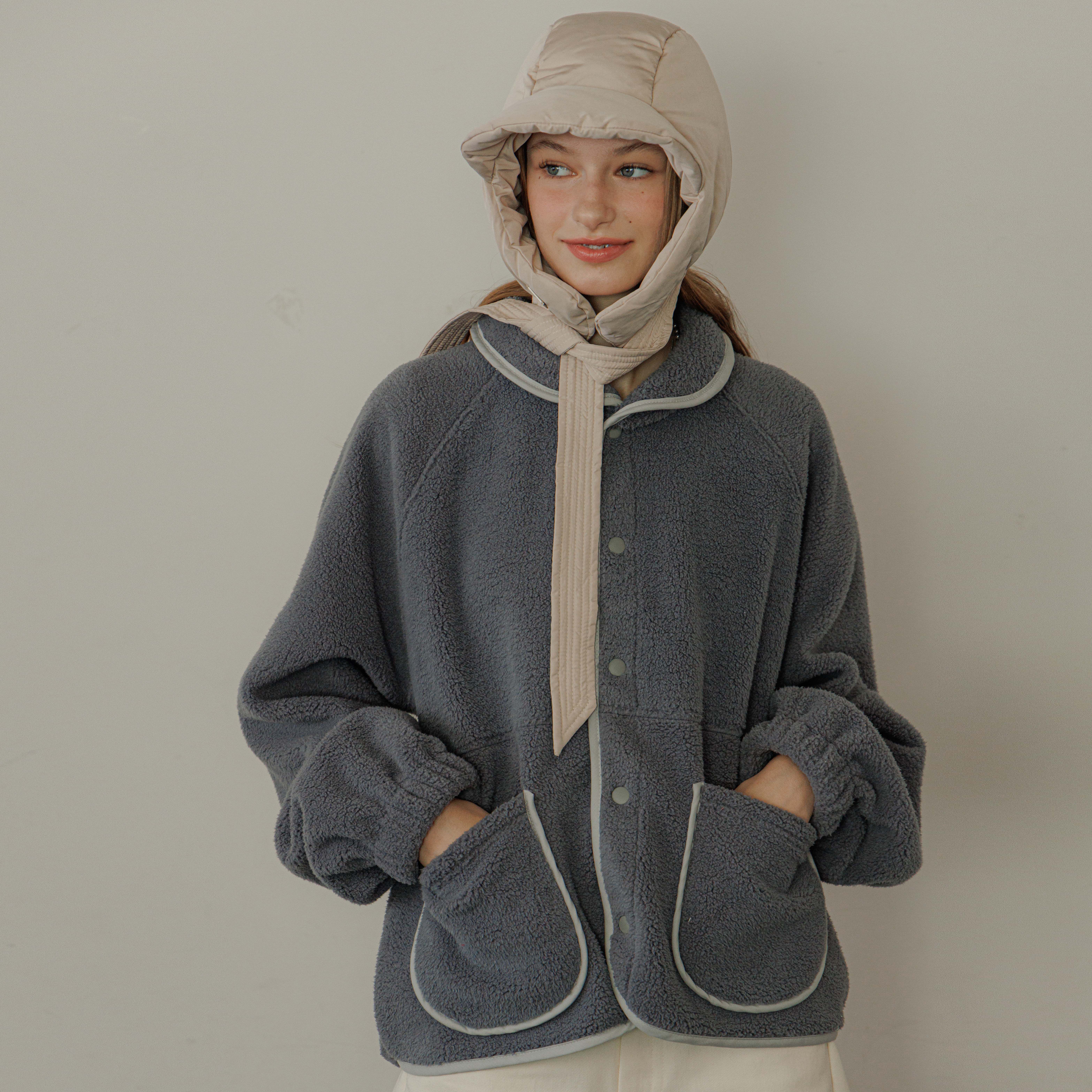 FLOWER FLEECE ZIP UP_BEIGE - 감도 깊은 취향 셀렉트샵 29CM