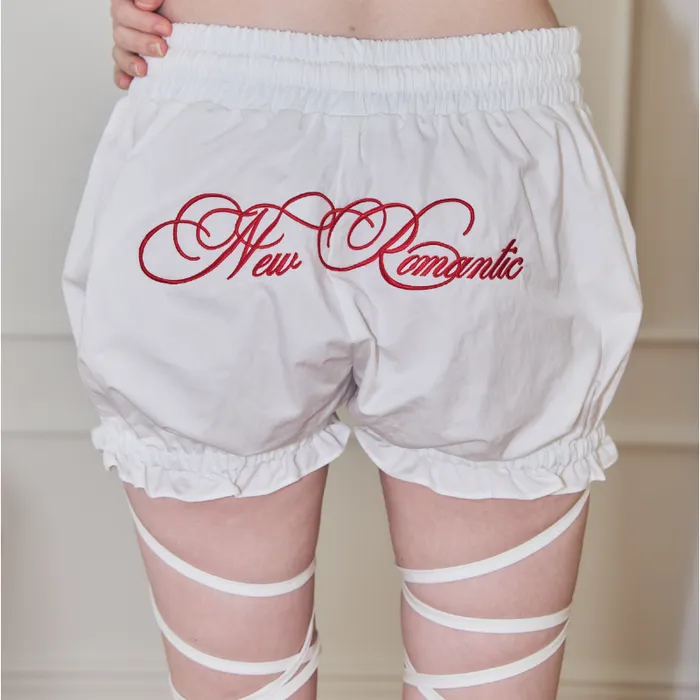 ★SCHNEE★NEW ROMANTIC STRING BLOOMER SHORTS - IVORY★正規品 NEW ROMANTIC STRING BLOOMER SHORTS - IVORY - 감도 깊은 취향