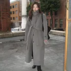 [유하 착용] WOOL SINGLE BALMACAAN COAT - GRAY