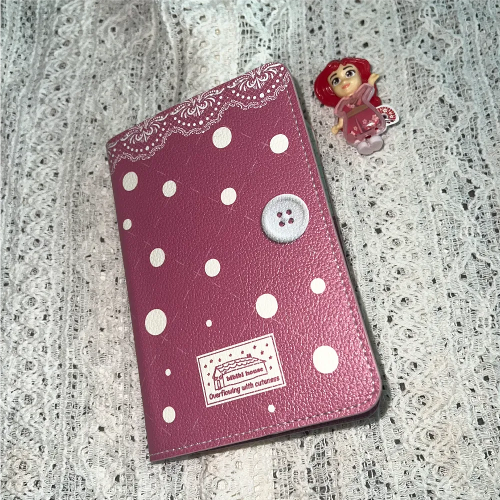 Korilakkuma dot card wallet (Pink) - 감도 깊은 취향 셀렉트샵