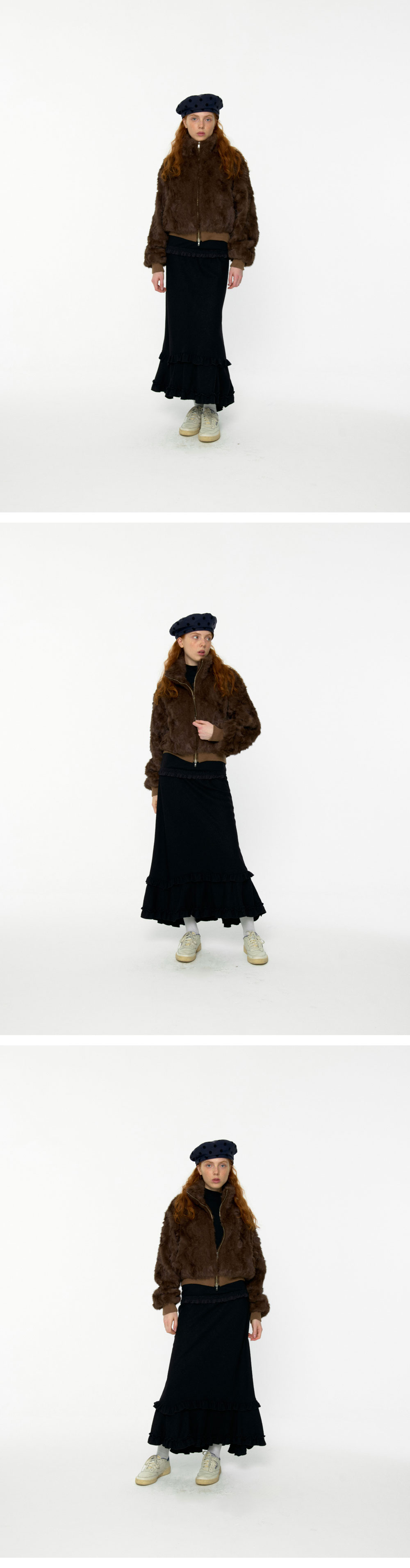 Winter Zip-up Fur Jacket (Brown) - 감도 깊은 취향 셀렉트샵 29CM