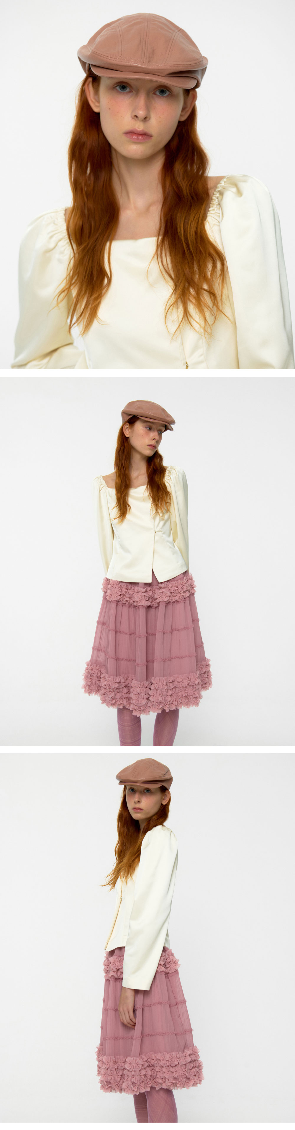 【Loulouseoul】24fw Coy Cancan Frill Midi Skirt Coy Cancan Frill Midi Skirt (Pink) - 감도 깊은 취향 셀렉트샵