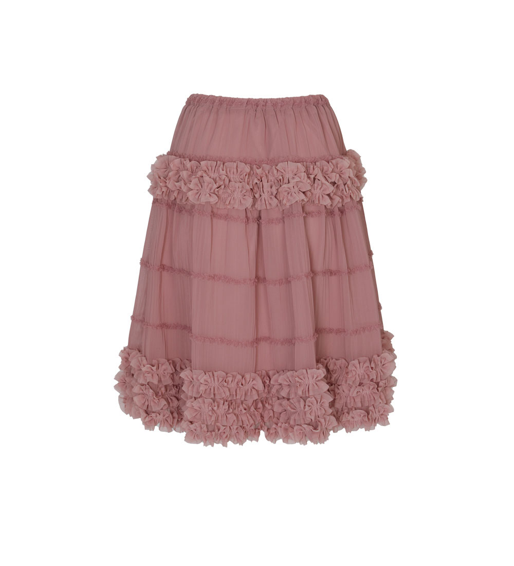 【Loulouseoul】24fw Coy Cancan Frill Midi Skirt Coy Cancan Frill Midi Skirt (Pink) - 감도 깊은 취향 셀렉트샵