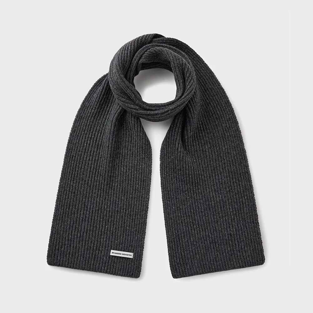RIBBED KNIT MUFFLER [CHARCOAL] - 감도 깊은 취향 셀렉트샵 29CM