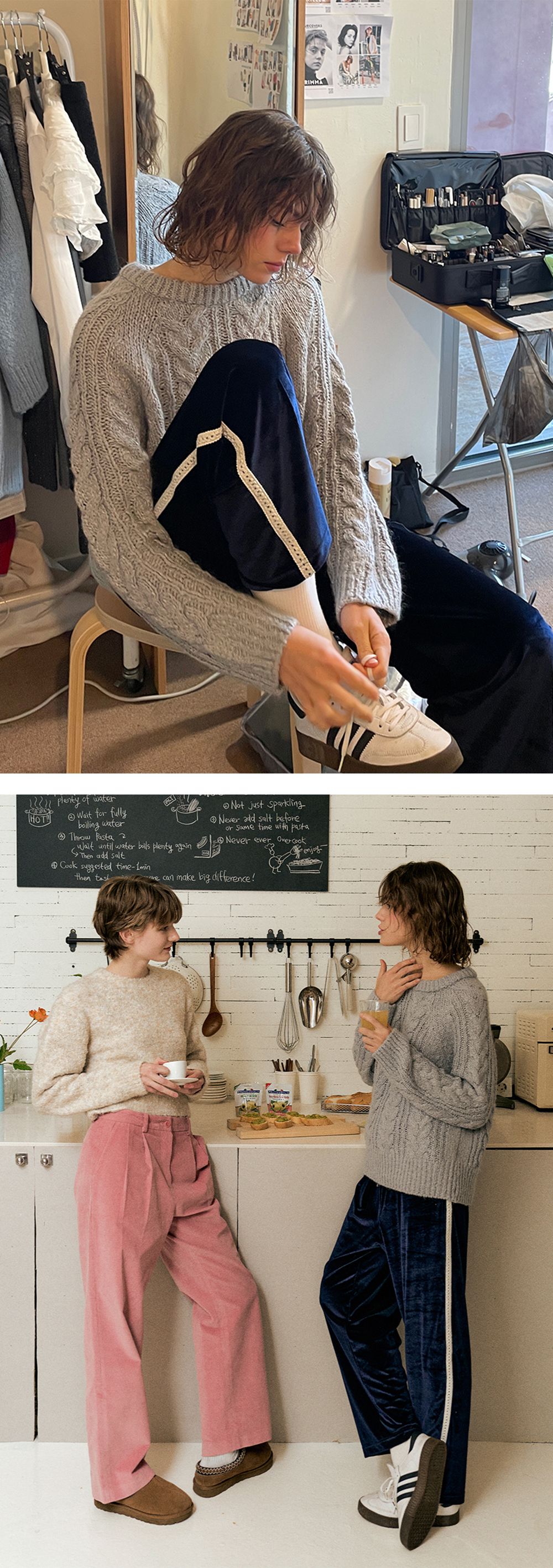 【GREEN BUTTER】ALPACA NORDIC CARDIGAN