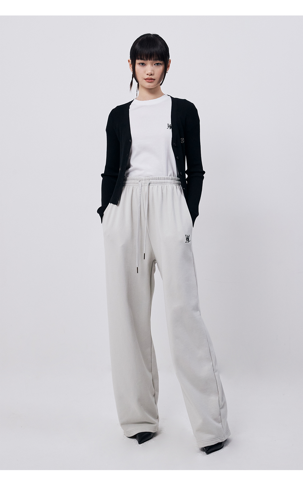 パンツ WOOALONG Signature relax wide pants WHITE WL230JLP02UWHT Wooalong Signature relax wide pants_9 Colors - 감도 깊은