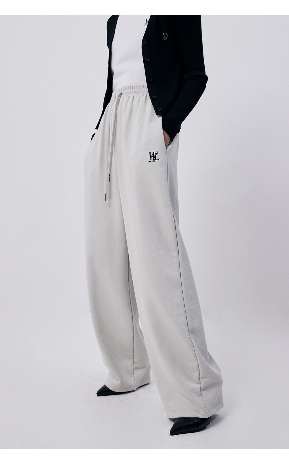 Wooalong Signature relax wide pants_9 Colors - 감도 깊은