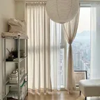 브리즈 스트라이프 패브릭 가리개커튼