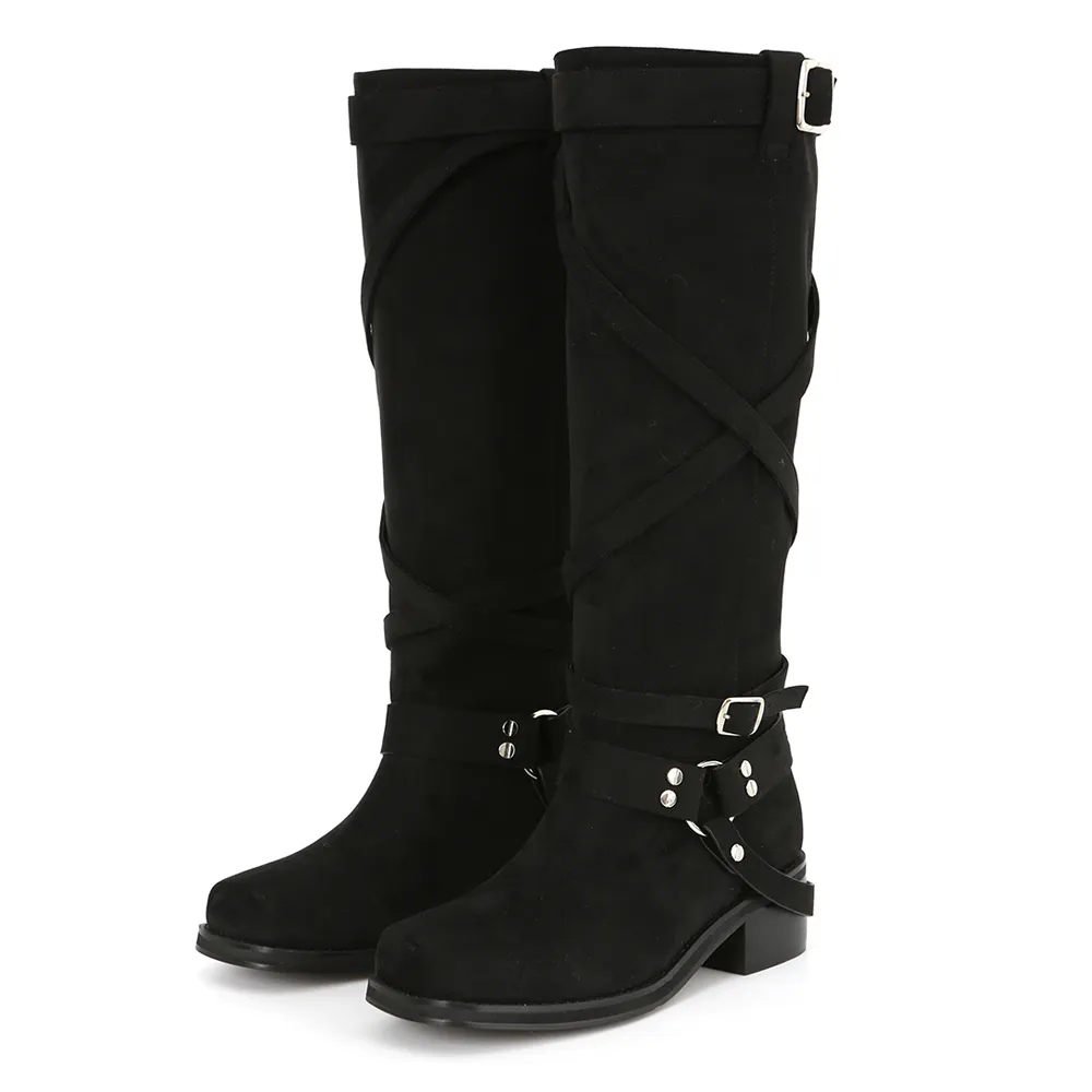 【LOULOUSEOUL】Long Eyelet Boots (Black) Long Eyelet Boots (Black) - 감도 깊은 취향 셀렉트샵 29CM