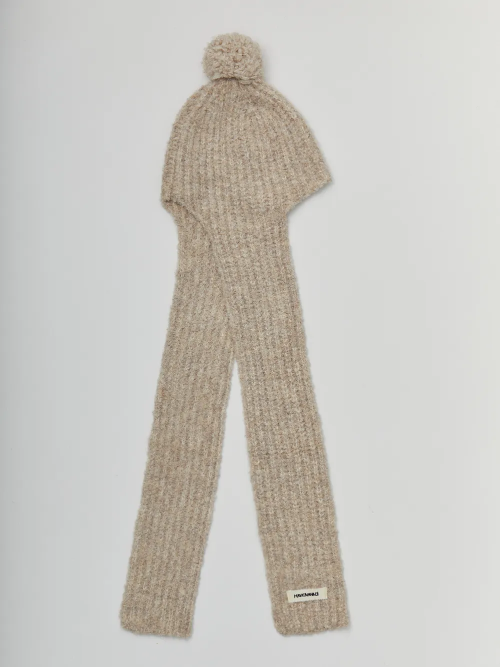 knit bell muffler hat (BEIGE) - 감도 깊은 취향 셀렉트샵 29CM