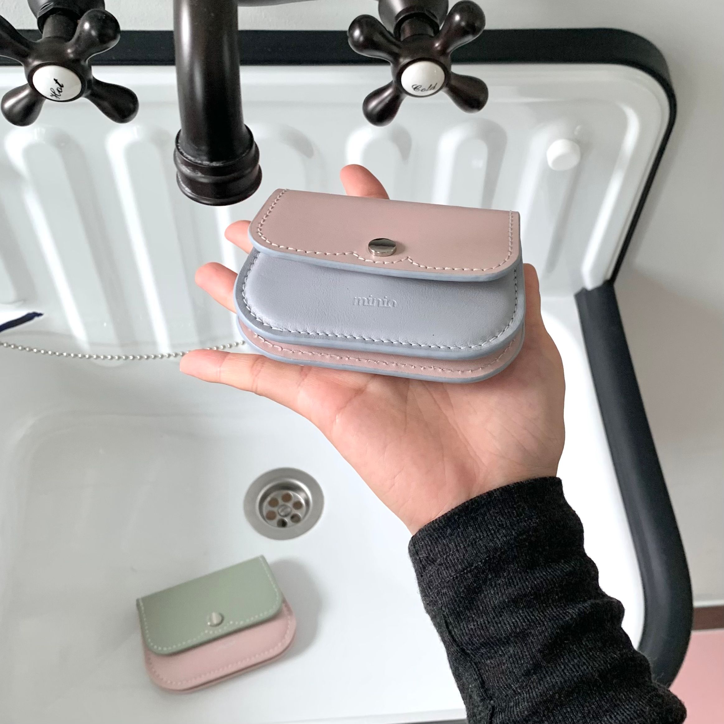 ＊韓国＊［minio］moono wallet cotton candy minio] moono wallet (cotton candy) - 감도 깊은 취향 셀렉트샵