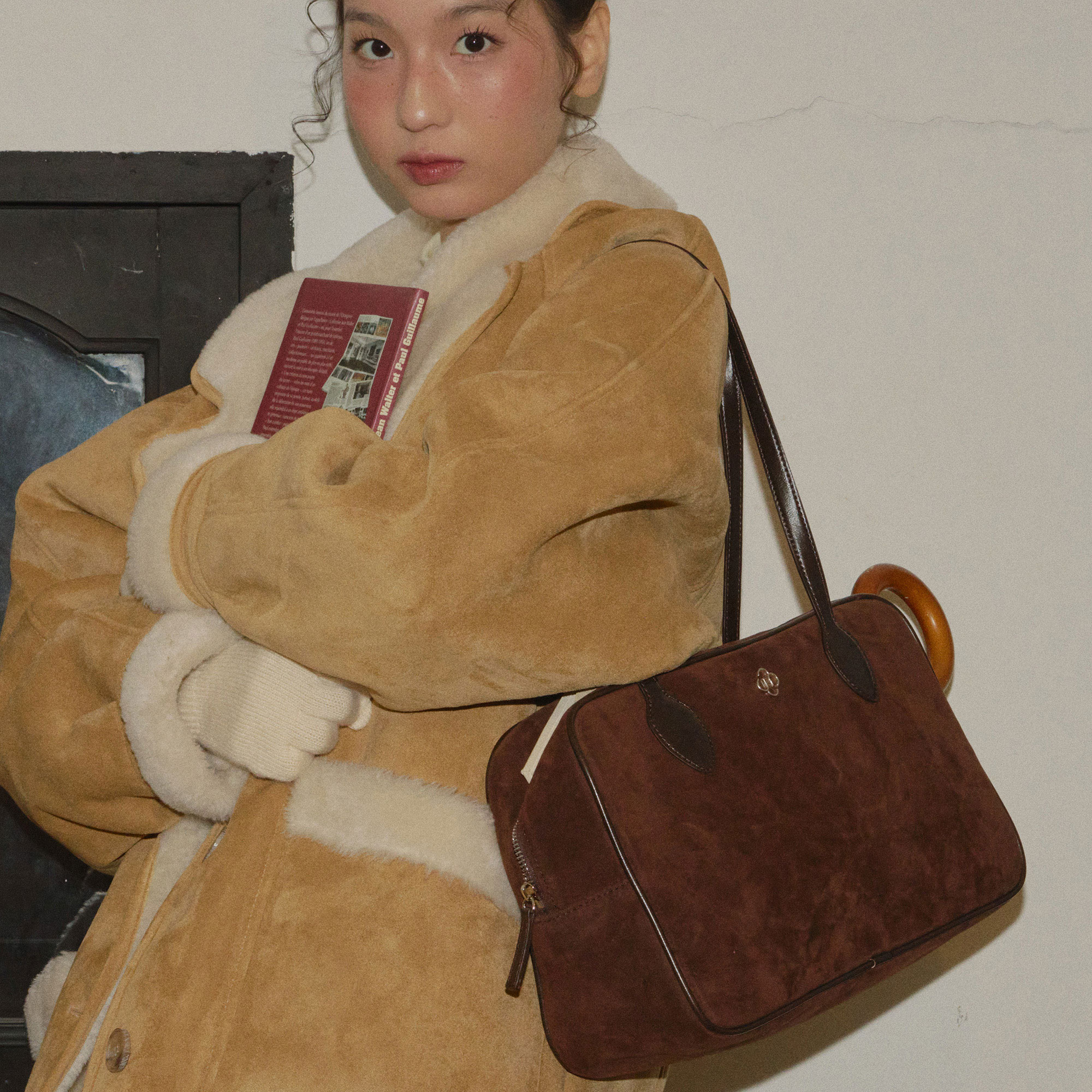 ショルダーバッグ・ポシェット HEEARI Sage Suede Bag Sage Suede Bag_Brown HEEARI Sage Suede Bag Sage suede bag_Black