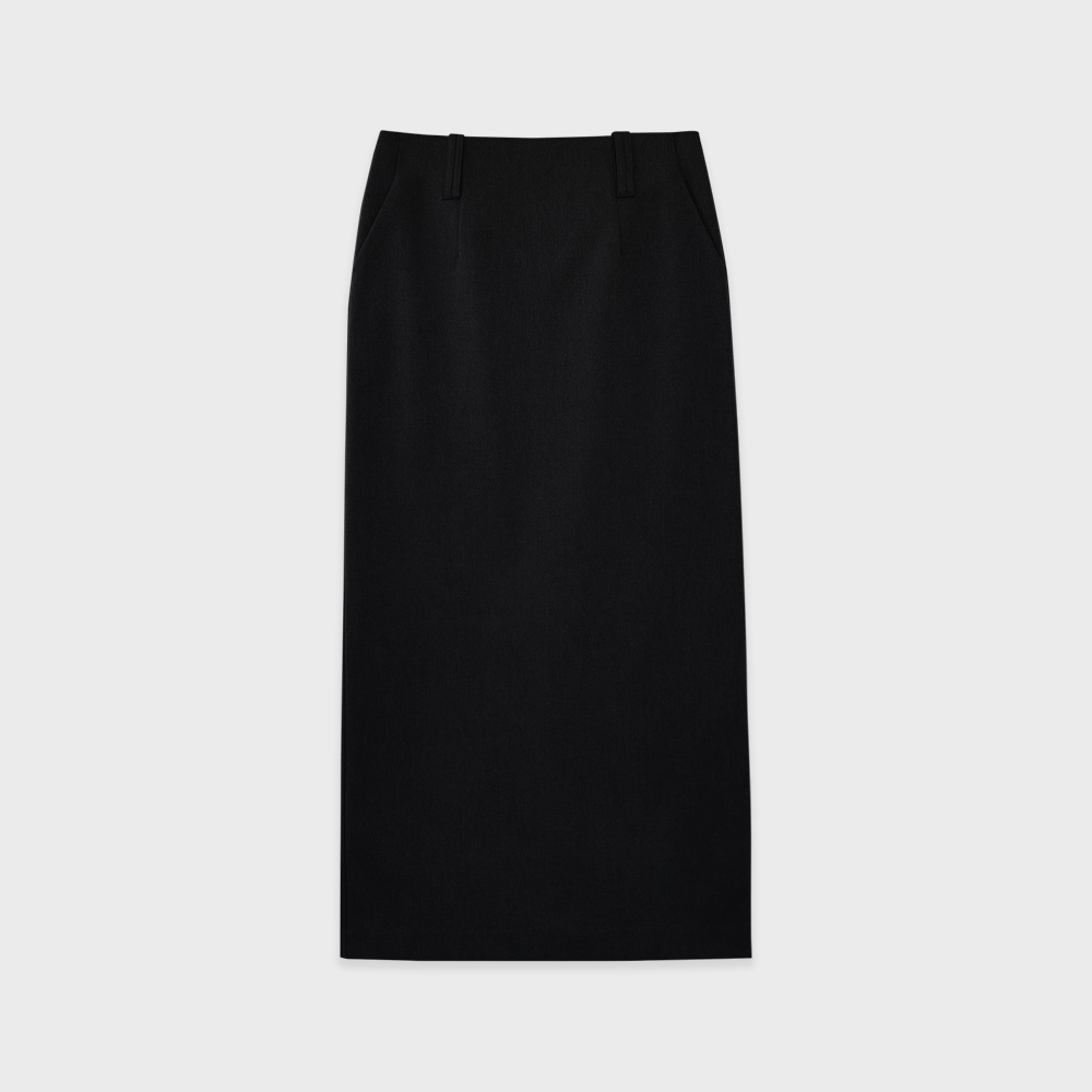 Rose Jacquard Slit Skirt (Black) - 감도 깊은 취향 셀렉트샵 29CM