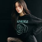 VOLUME NICOLE ROSE SWEATSHIRT_BLACK MINT