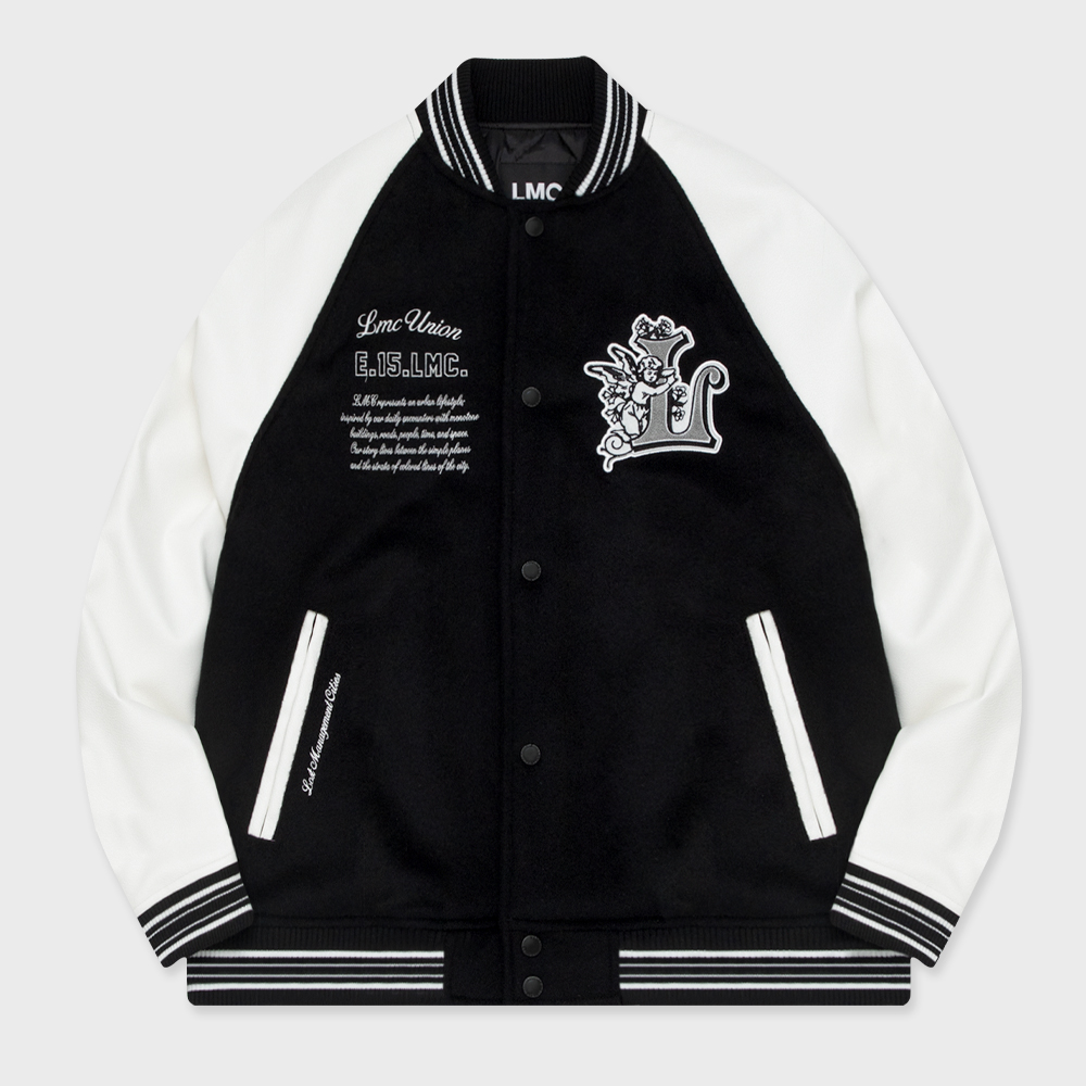 ★韓国の人気★【LMC】★CORDUROY VARSITY JACKE.T★ CORDUROY VARSITY JACKET red - 감도 깊은 취향 셀렉트샵 29CM