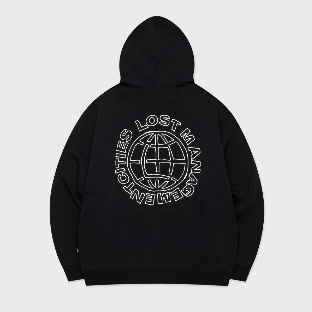 ★LMC★ DOODLE GLOBE HOODIE black DOODLE GLOBE HOODIE black - LMC | 엘엠씨