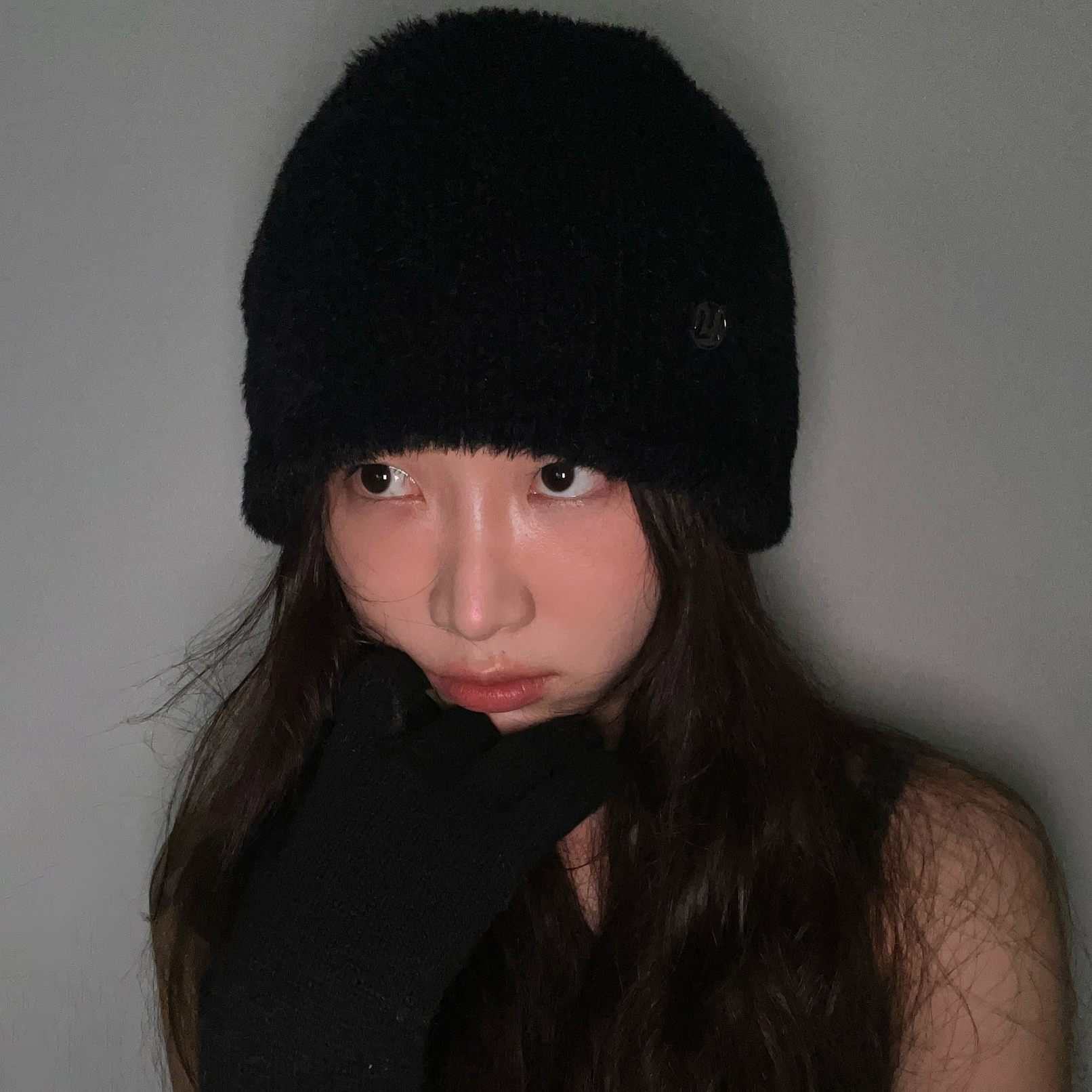 ◆FLARE UP◆ Fur Knit Beanie FL727Black FL-727_Black Fur Knit Beanie (FL-727_Black) - 감도 깊은 취향 셀렉트샵 29CM