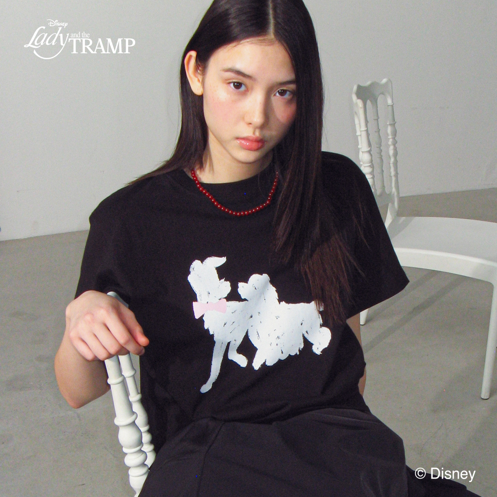 RONRON ♥ ROMANTIC PARTY BASIC FIT T SHIRT /追跡付 ROMANTIC PARTY BASIC FIT T SHIRT WHITE MELANGE - RONRON 론론