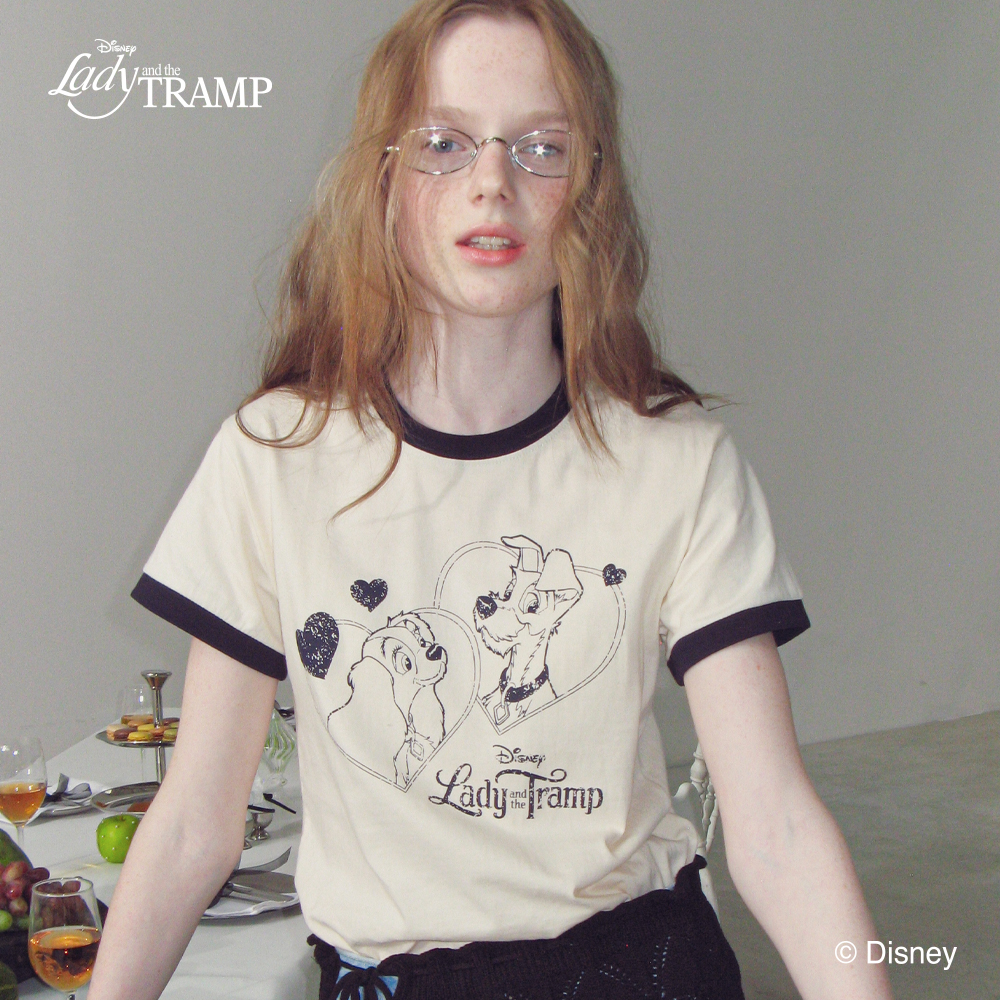 RONRON☆IVEガウル着用DOODLE LETTERING SLIM CROP T SHIRT TOP - RONRON 론론