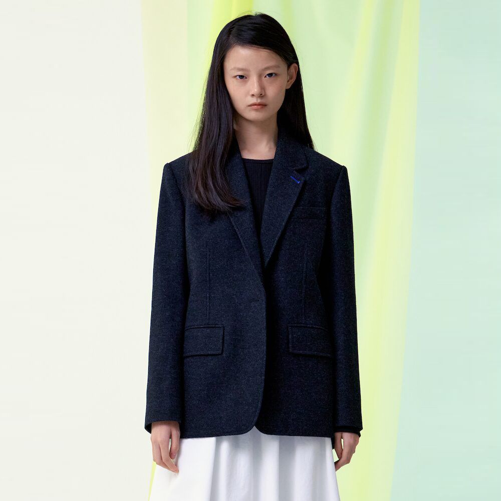 【MUDIDI】Overfit double short jacket 004 Overfit double short jacket 004 Gray - 감도 깊은 취향 셀렉트