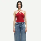 (W) SANINA TOP 15172 (SCARLET SAGE)