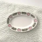 [29CM 단독]pink flower oval plate