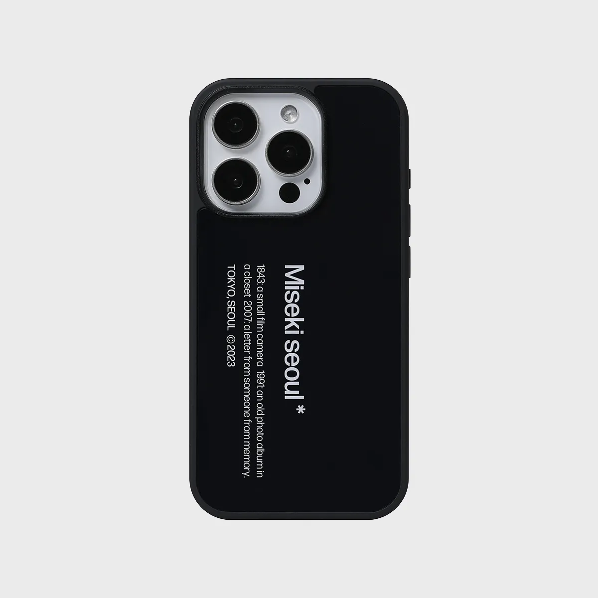 ◆MISEKI SEOUL◆ Misekiseoul graphic case 01 CLEAR BLACK MSK Misekiseoul graphic case 01 CLEAR BLACK - 감도 깊은 취향