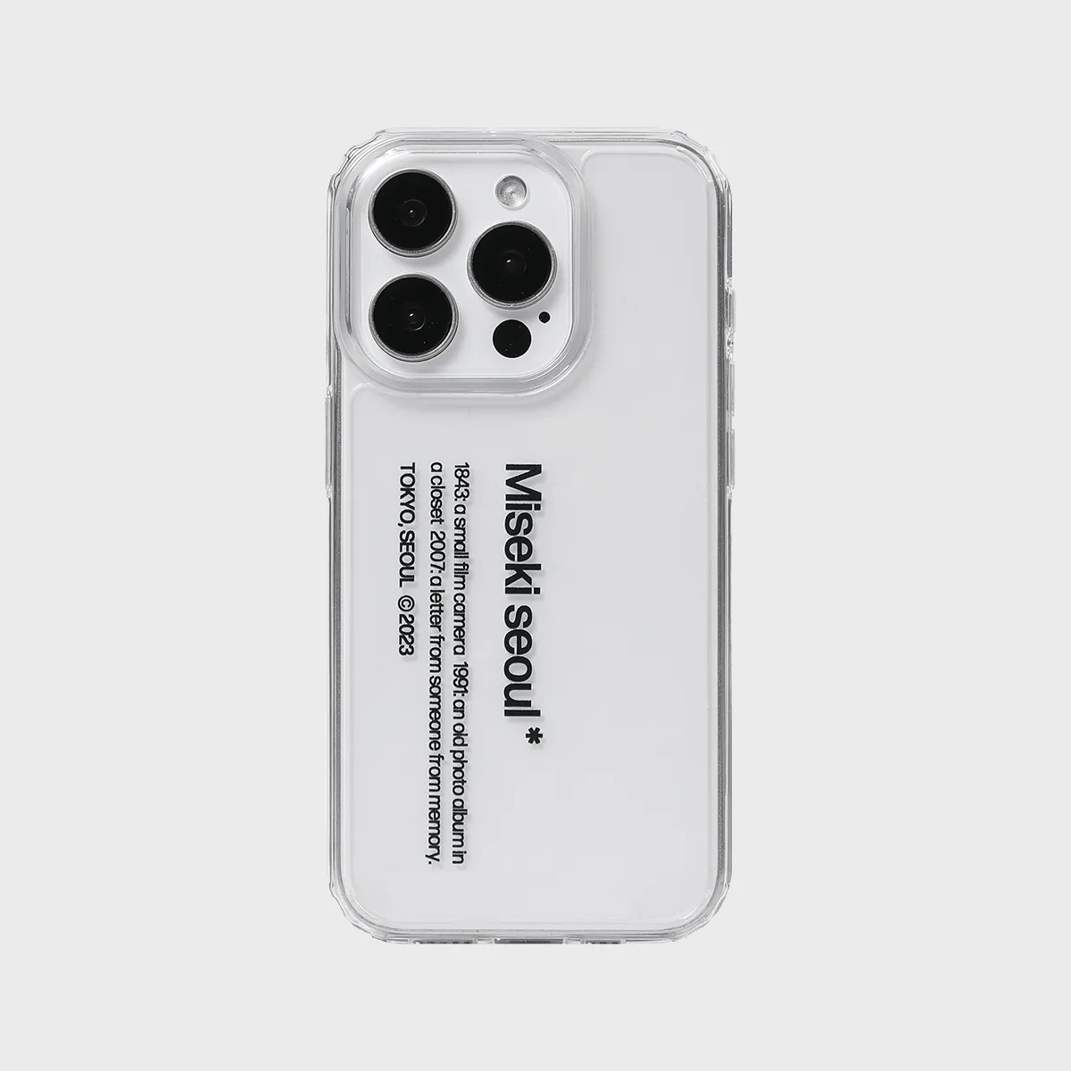 ★ MISEKI SEOUL★ Misekiseoul graphic case 01 BUMPER WHITE MUSINSA公式 | MISEKI SEOUL Misekiseoul graphic case 01