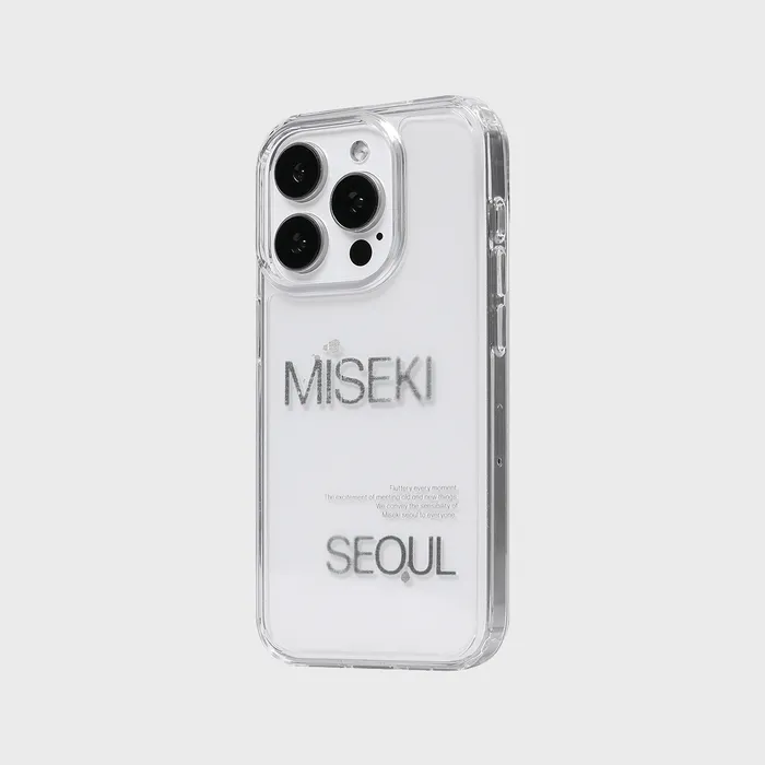 ◆MISEKI SEOUL◆ Misekiseoul graphic case 02 CLEAR BLACK MSK Misekiseoul graphic case 02 CLEAR BLACK - 감도 깊은 취향