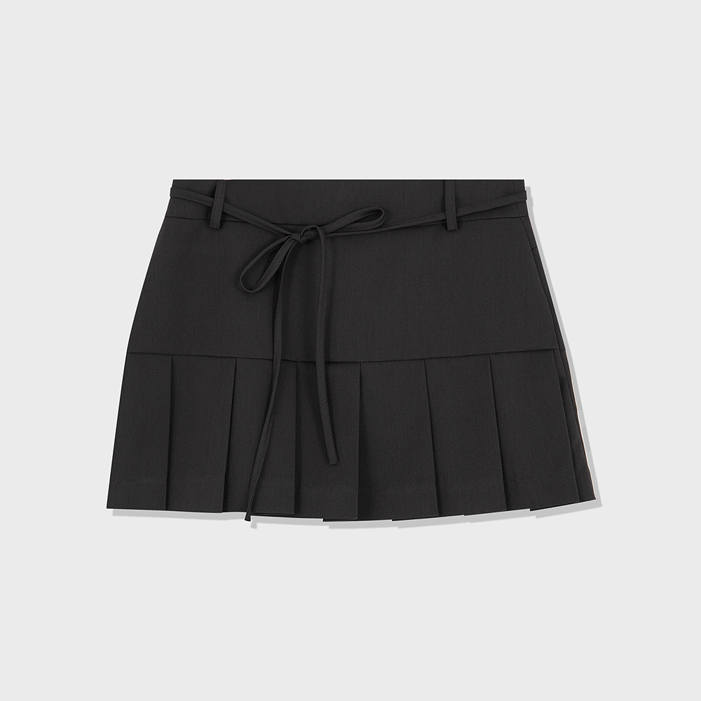 【MEDIA82】 Stripe Ballon skirt (Grey) Stripe Ballon skirt (Grey) - media82