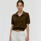 오픈 카라 반팔니트 MDKT046_5 Colors