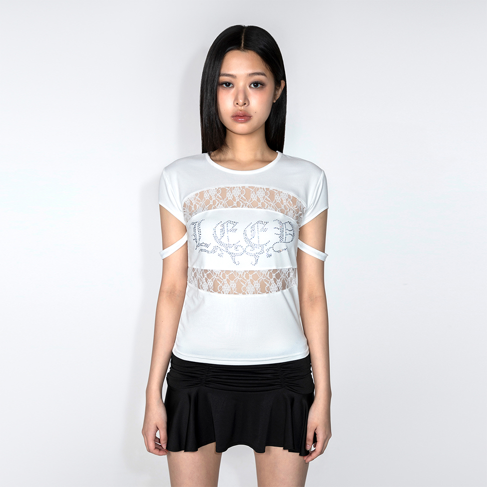 ★NOFFICIAL NOFFICE★ ROSE LACE OFF SHOULDER TOP ROSE LACE OFF SHOULDER TOP WHITE - 감도 깊은 취향 셀렉트샵 29CM