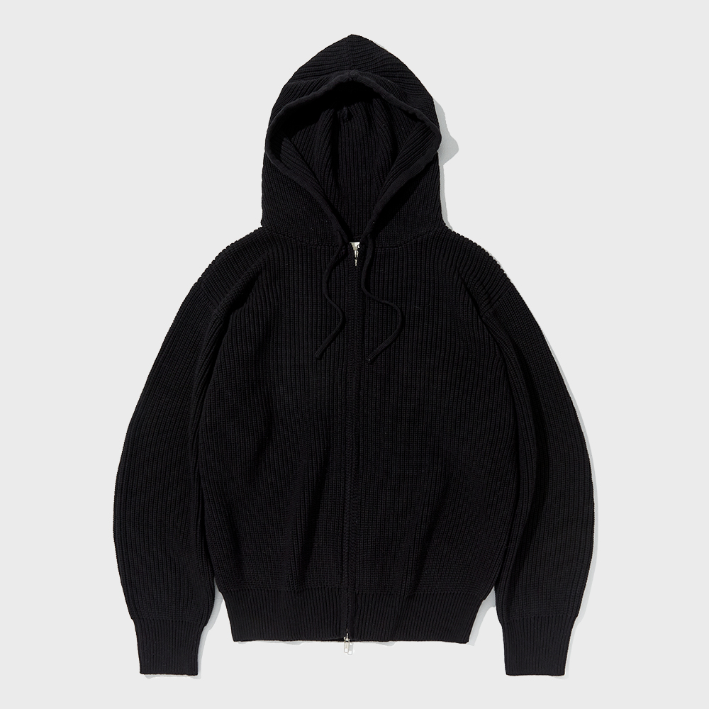 【 MMLG 】OPACITY HOOD ZIPUP Mmlg] OPACITY HOOD ZIPUP (EVERY BLACK) - 감도 깊은 취향