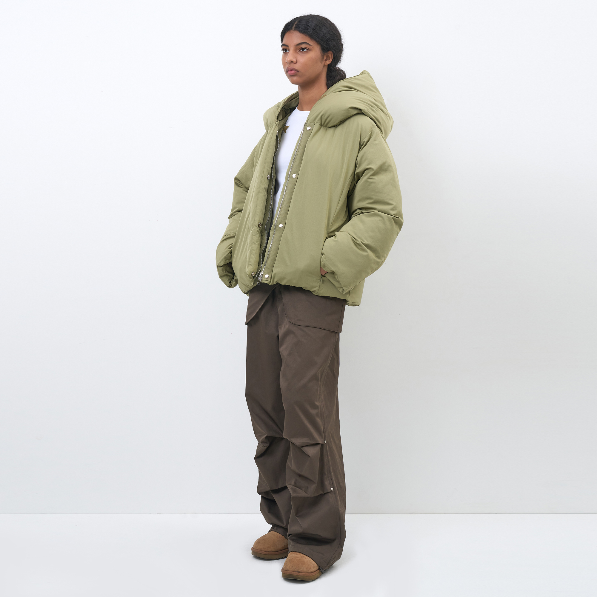 ★PARTIMENTO★ 3M Thinsulate Wide Shawl Collar Parka Light K PARTIMENTO】☆ 3M THINSULATE WIDE SHAWL COLLAR PARKA ☆