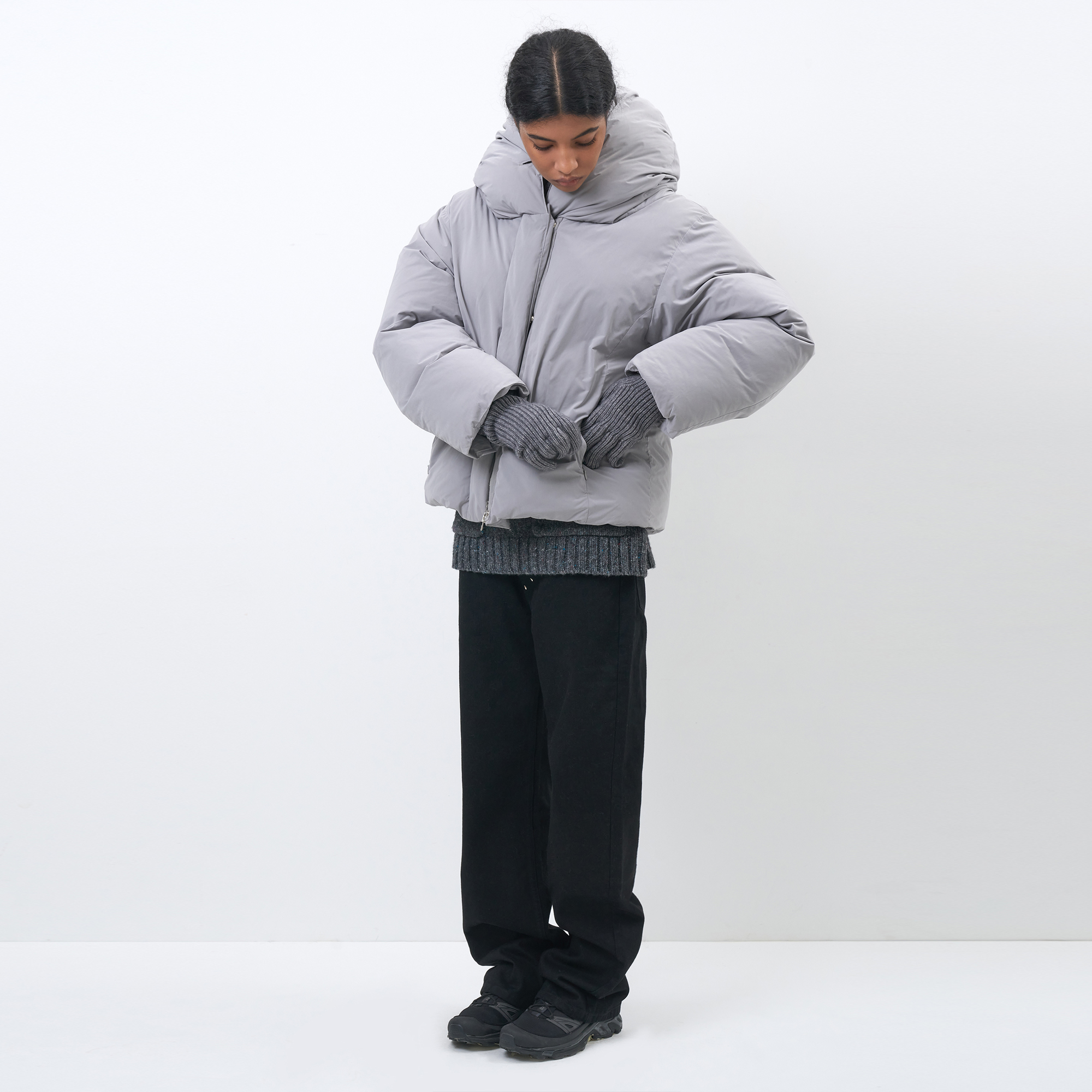 ★PARTIMENTO★ 3M Thinsulate Wide Shawl Collar Parka Light K 3M THINSULATE WIDE SHAWL COLLAR PARKA_LIGHT KHAKI - 감도