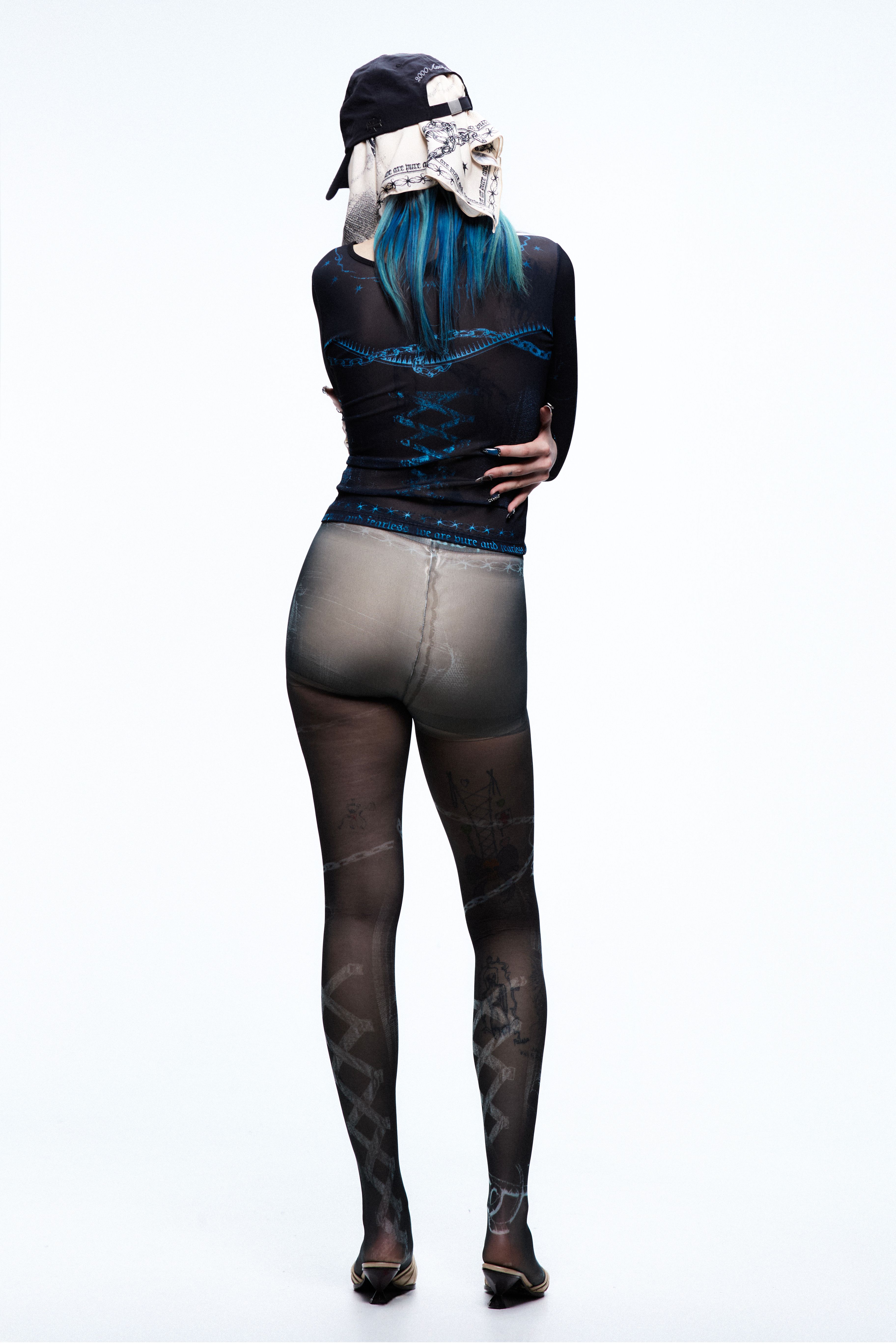 MUSINSA | 2000ARCHIVES YEAR OF SNAKE TIGHTS (BLACK)