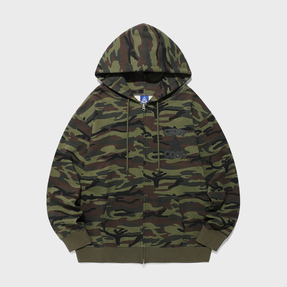 トップス WEB LOGO CROP HOOD ZIP UP [CAMO BEIGE] WEB LOGO CROP HOOD ZIP UP [CAMO BEIGE] - 감도 깊은 취향