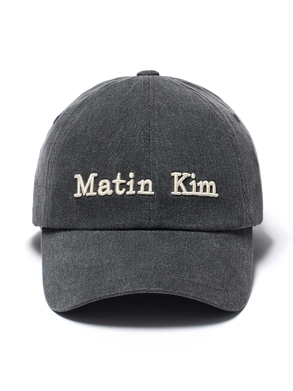 キャップ [MATINKIM]matte glossy ball cap in gray グレー（灰色）系 Matin Kim(マーティンキム) キャップ