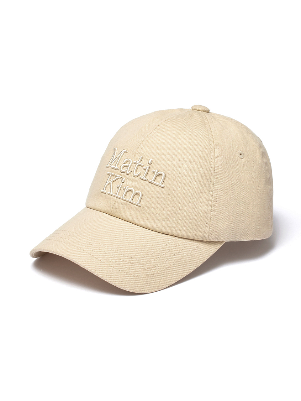 MATIN VOLUME LOGO BALL CAP IN BEIGE - 감도 깊은 취향 셀렉트