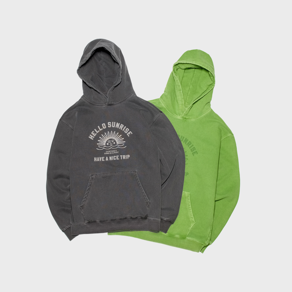パーカー・フーディ [Hello Sunrise]VTG Arch Logo Hoodie R4974 VTG Arch Logo Hoodie_Greenery - 감도 깊은 취향 셀렉트샵 29CM