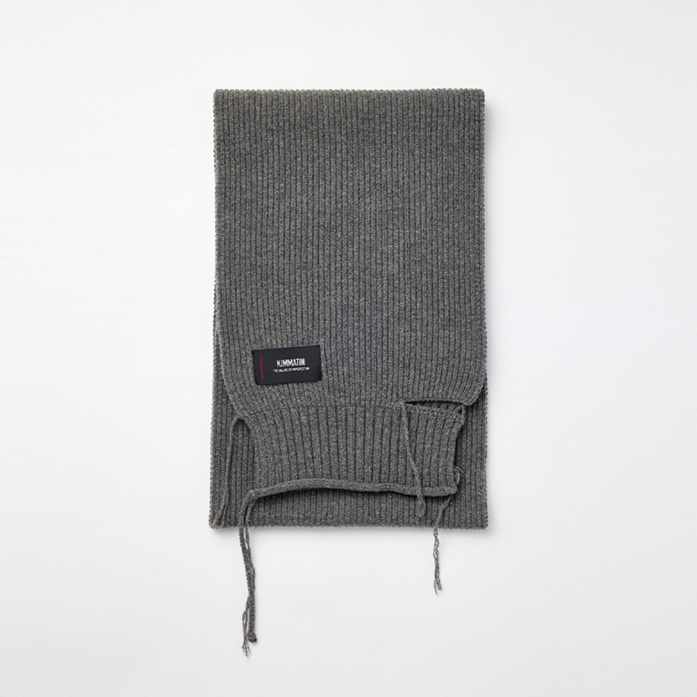 【KIMMATIN】CUT OUT WOOL KNIT MUFFLER KIMMATIN] CUT OUT WOOL KNIT MUFFLER (3 COLORS) - 감도 깊은