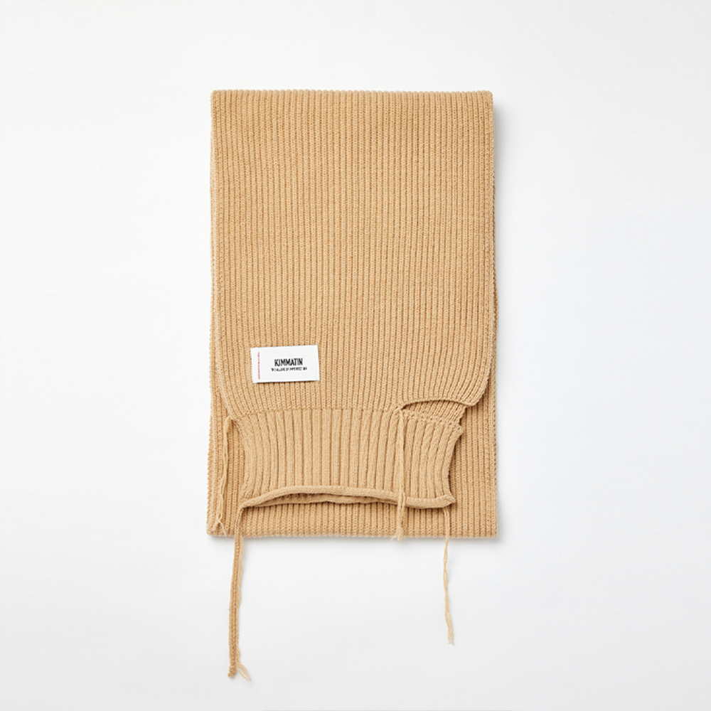 【KIMMATIN】CUT OUT WOOL KNIT MUFFLER KIMMATIN] CUT OUT WOOL KNIT MUFFLER (3 COLORS) - 감도 깊은