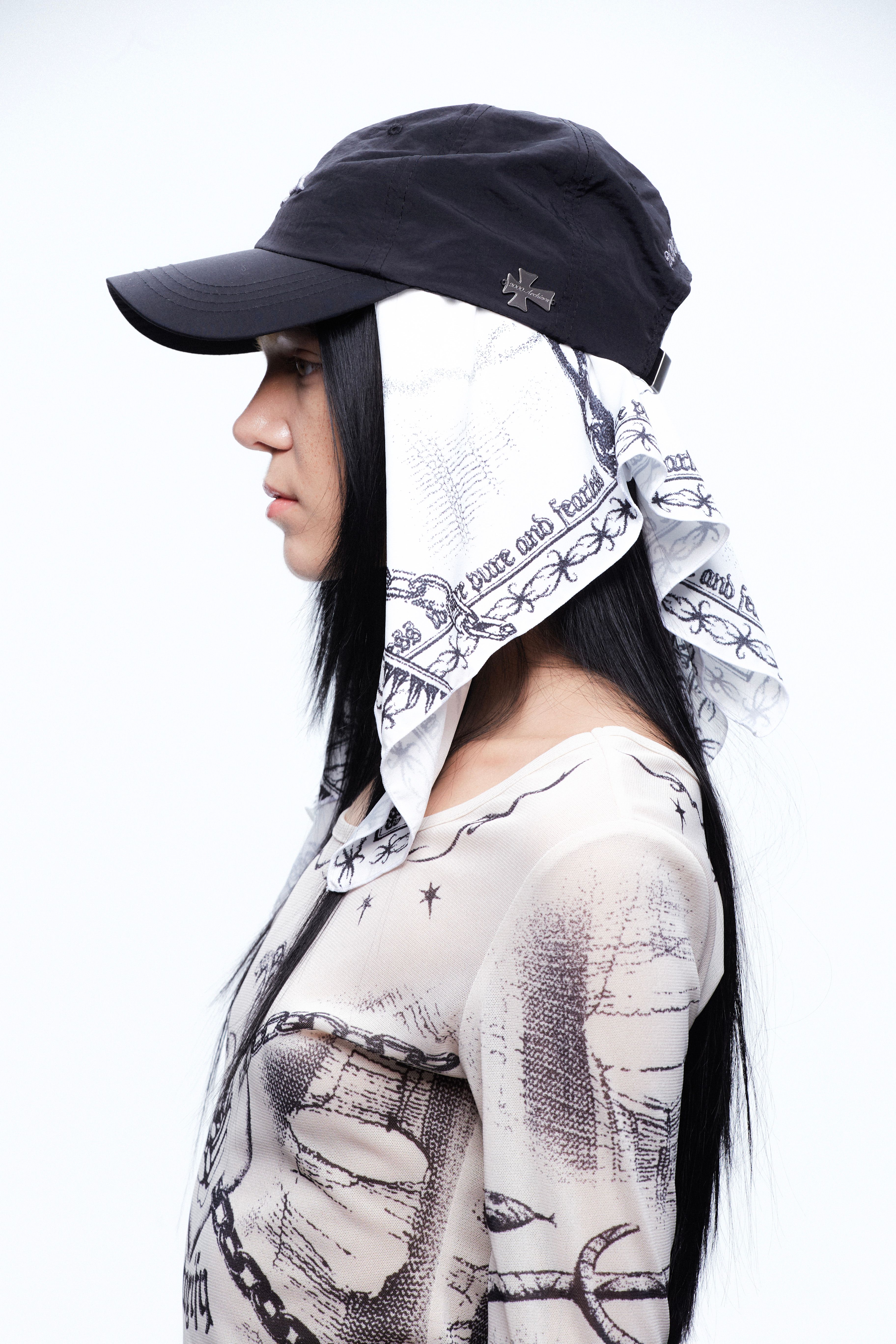 ◆2000Archives◆ YEAR OF SNAKE SCARF CAP BLACKWHITE 2A25SSHA MUSINSA | 2000ARCHIVES YEAR OF SNAKE SCARF CAP (BLACK+WHITE)