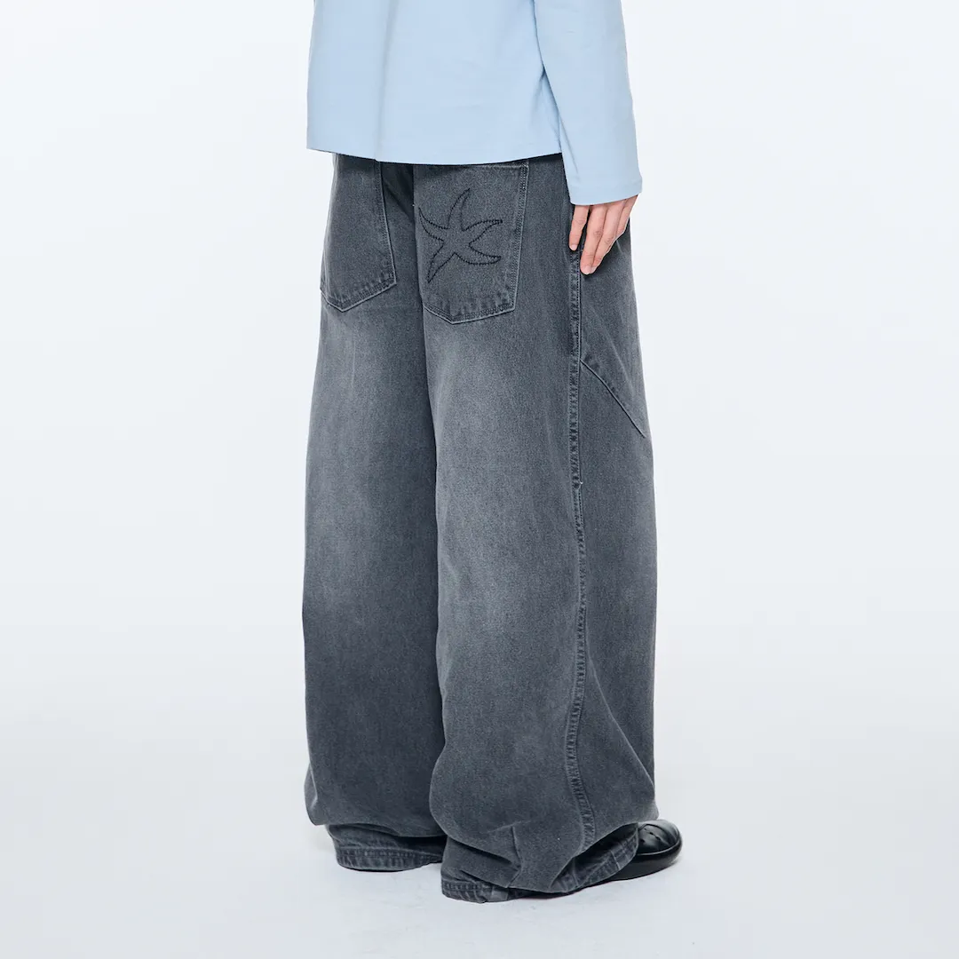◆25SS THE COLDEST MOMENT TCM starfish denim pants/3色◆ THE COLDEST MOMENT) TCM starfish denim pants - 3col