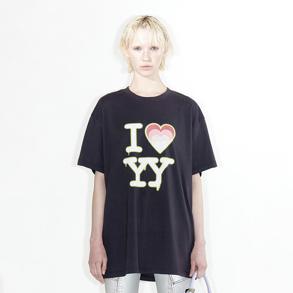【OPEN YY】I LOVE YY BOX TEE◆ ５COLORS I LOVE YY BOX TEE, WHITE