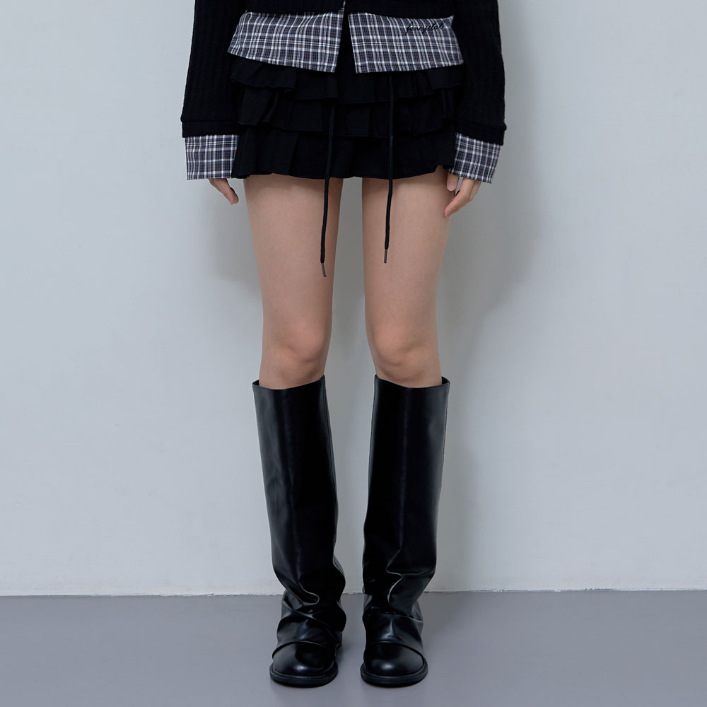 [NF]24SS★PUFF SWEAT CANCAN MINI SKIRT NF] PUFF SWEAT CANCAN MINI SKIRT_(BLACK)_F24QD874 - FANCY