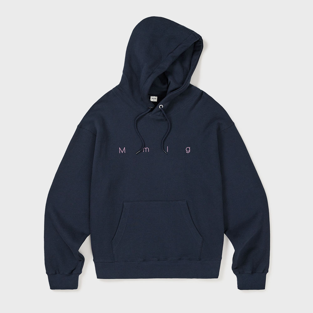 Mmlg] FAMILY MESSAGE HOODIE (BLUE NAVY) - 감도 깊은 취향