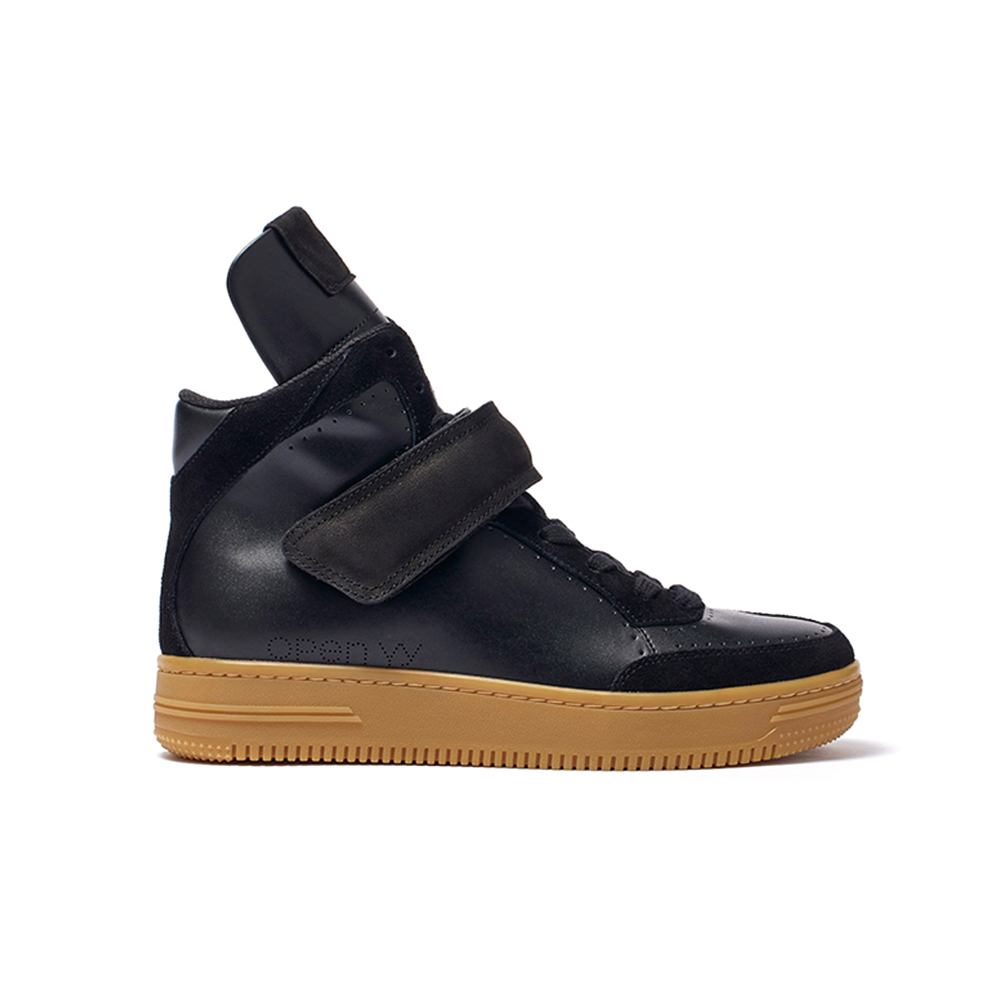 [OPEN YY]YY VELCRO HIGH SNEAKERS★新作・25SS★人気★韓国★ OPEN YY Yy Velcro High Sneakers in Black | Lyst UK