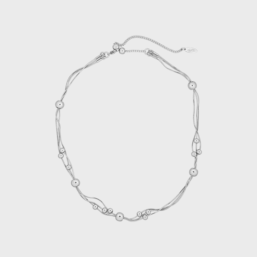 ★SENTIMENTS★ NO.567 [SILVER] BALL MOVEMENT NECKLACE NO.567 [SILVER] BALL MOVEMENT NECKLACE - 감도 깊은 취향
