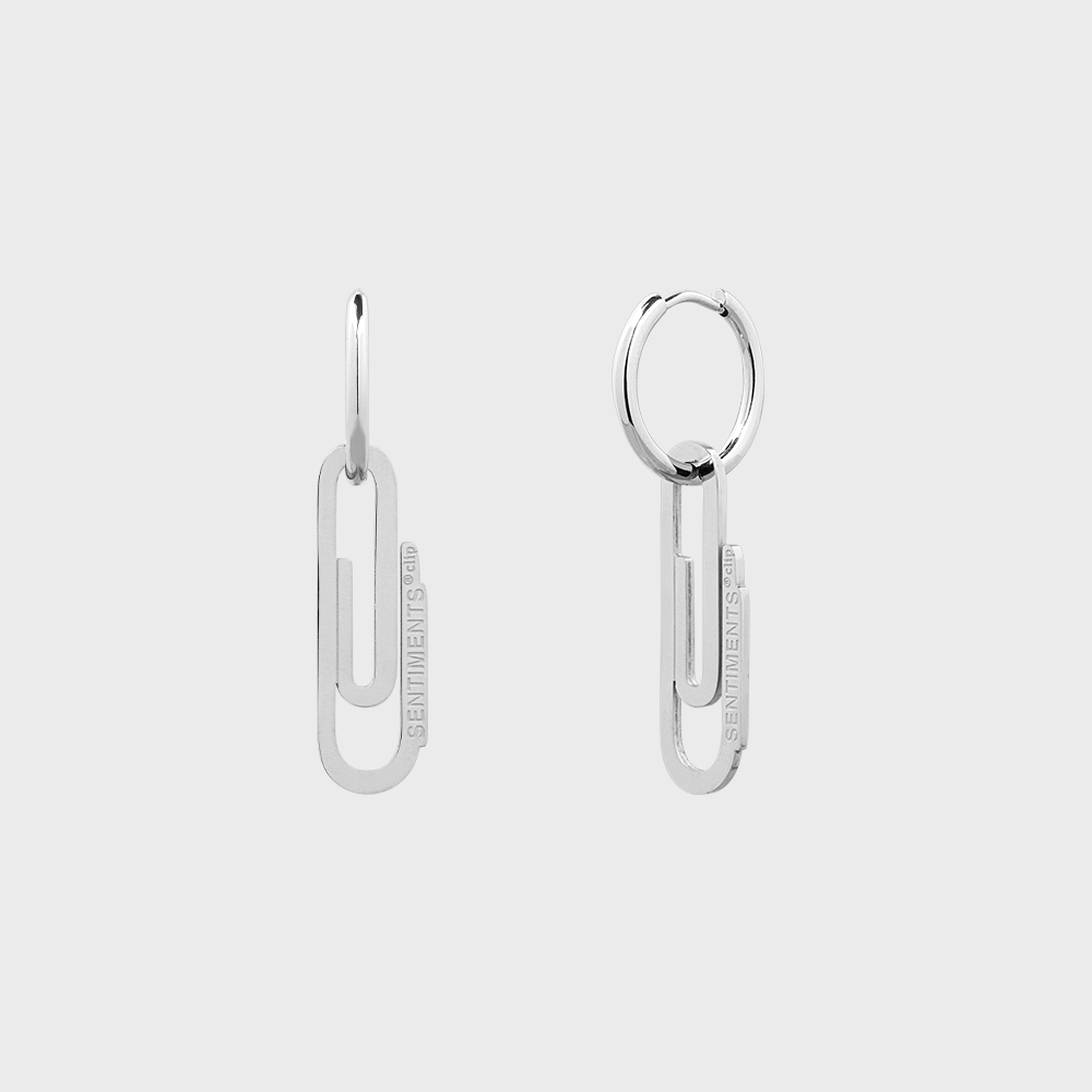 NO.558 [SILVER] HEART CUBIC SPRING EARCUFF - 감도 깊은 취향